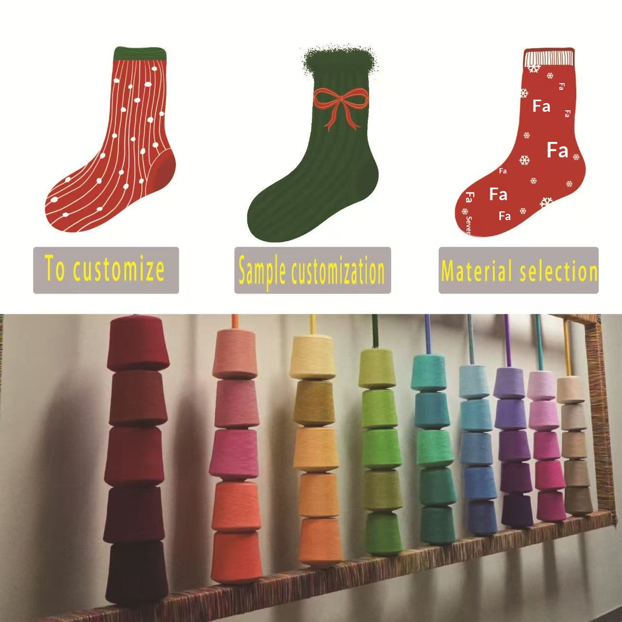 Chaussettes Unisex de couleur unie mi-calf