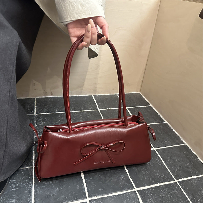 Sac à épaule occasionnel et élégant de grande capacité avec un détail Bow