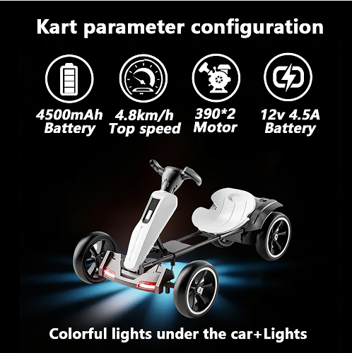 12V Pédale électrique pour enfants Go Kart