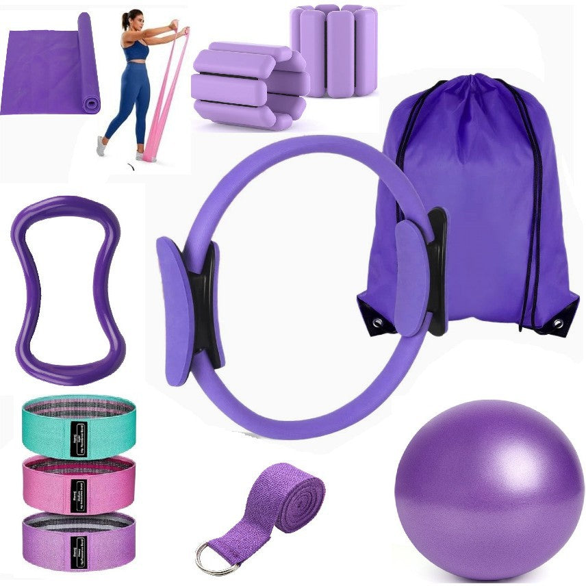 Ceinture d'aide à l'étirement de cinq pièces de Pilates Circle