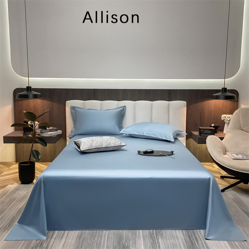 Feuille de lit en coton pur coton monocolore