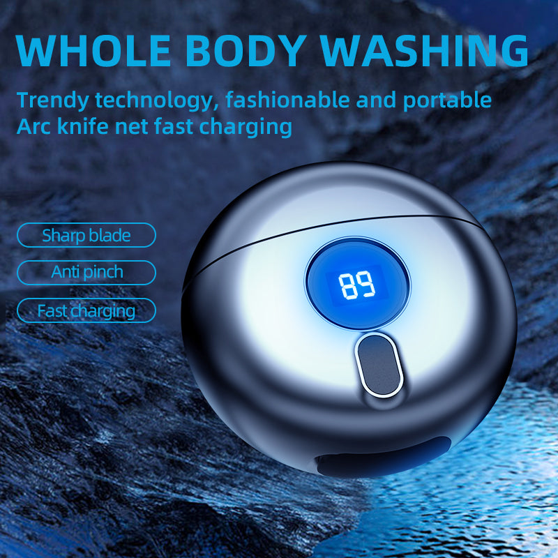 Mini Électrique Razor Voyage Rasoir pour Homme Affichage d'alimentation LED USB Rechargeable Shaver Multifun