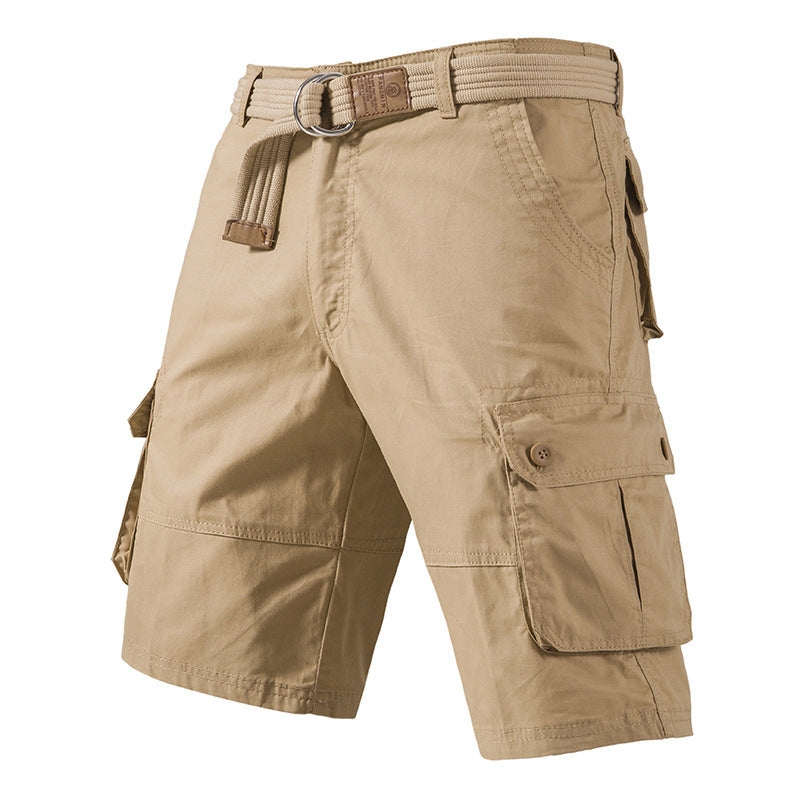 Homme Lavé Coton Multi Poche Casual Longueur du genou