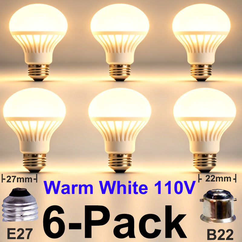 6-Pack E27xB22 LED Bulb Sale