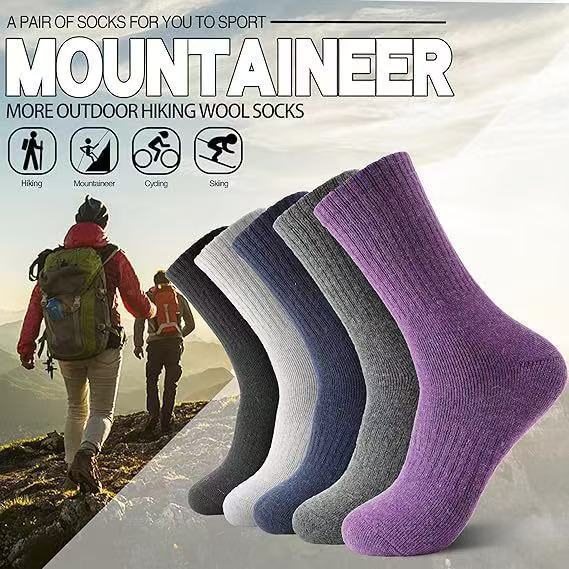 Chaussettes à tube en cachemire épaissies de laine chaude unisexe à froid