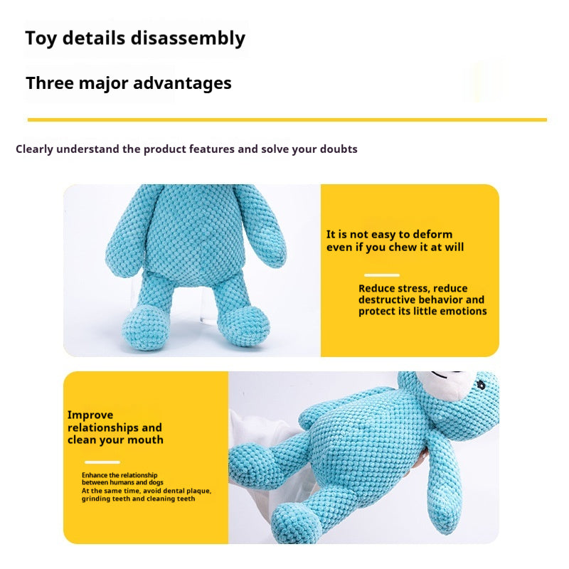 Jouet de poupée pour chien en peluche interactif