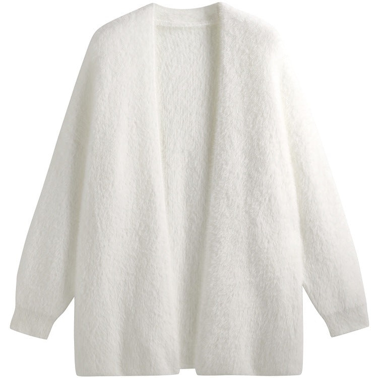 Cardigan tricoté d'automne Épais