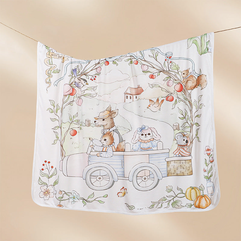 Nouveau-né Swadle Blanket Bamboo coton mince Swadle Wrap hôpital bébé Swadling Blanket In