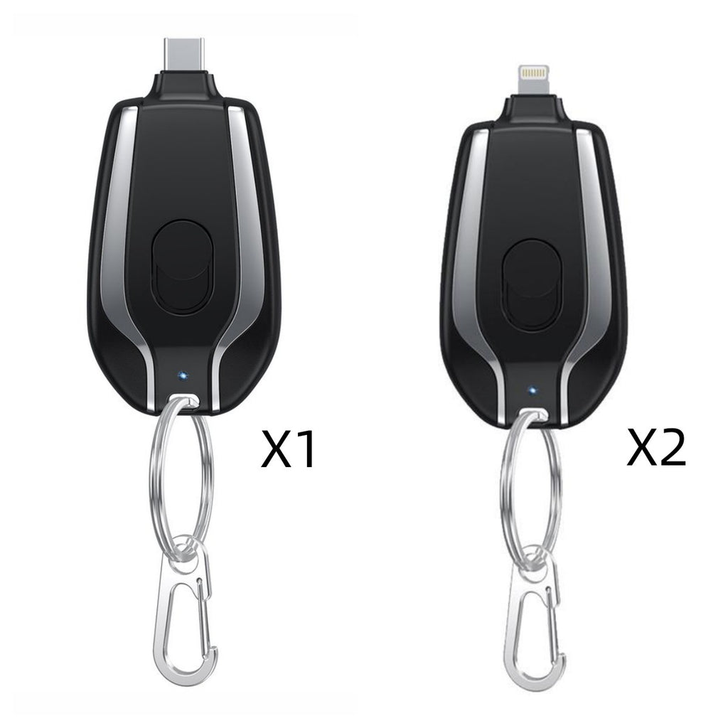 Chargeur de porte-clés d'urgence Mini de 1500mAh avec batterie Mini ultra-compact de type C P