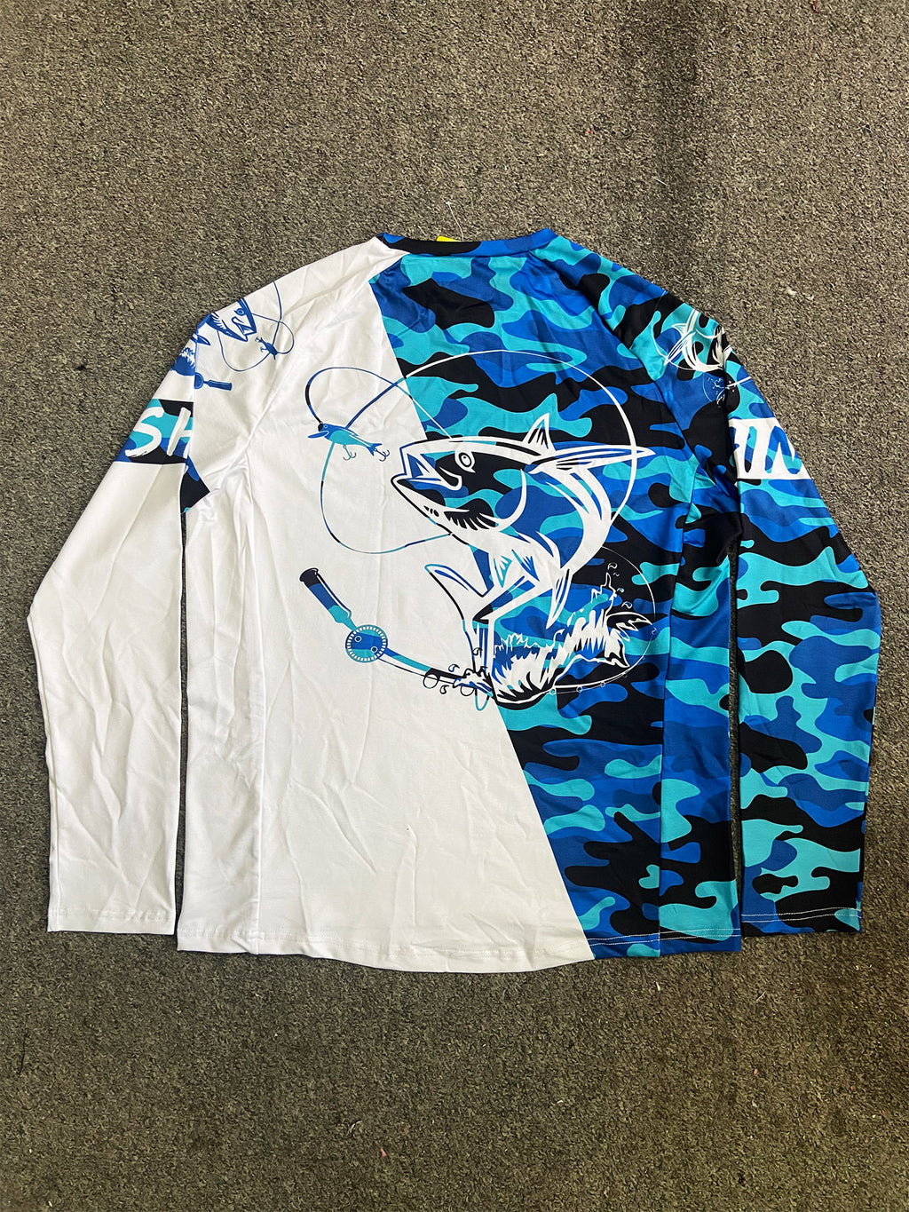 Pêche Hoodie UPF 50 anti UV Sailing Shirt Surf d'été Hommes Long Sleeve Hunting Jersey