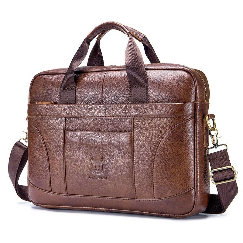 Sac à main pour hommes en cuir à grains entiers
