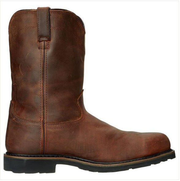 Retro Tea-colored Hommes Bottes Versatile Casual