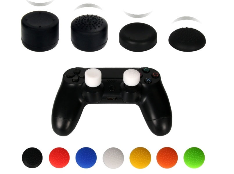 Poignée PS5 Bouton de manche de joystick Silicone Coupe de cheveux en forme de champignons augmenté par manches