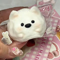 Simulation Giant White Rabbit Sof Chewy et Bouncy Fluffy White Rabbit Squeeze Toy