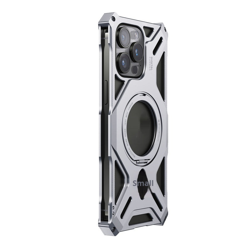 Coffret rotatif magnétique en alliage d'aluminium