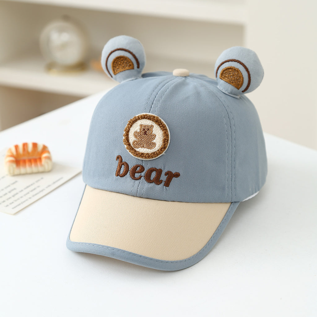 Le chapeau de baseball brodé de l'ours cartoon mignon est adapté pour les enfants âgés de 1 à 3 à Wea