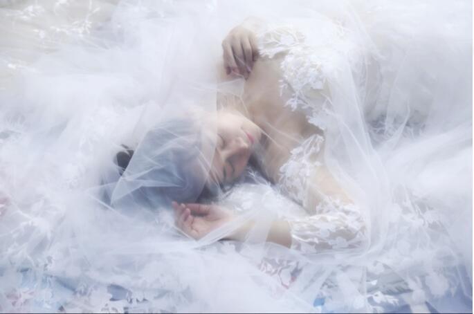 Voile de mariage élargie