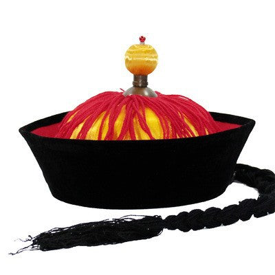 Danse noire Table Performance Chapeau Empereur Qianlong Chapeau