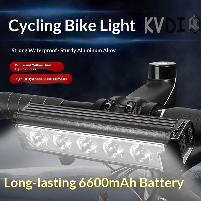 Phare de vélo de longue durée de haute luminosité