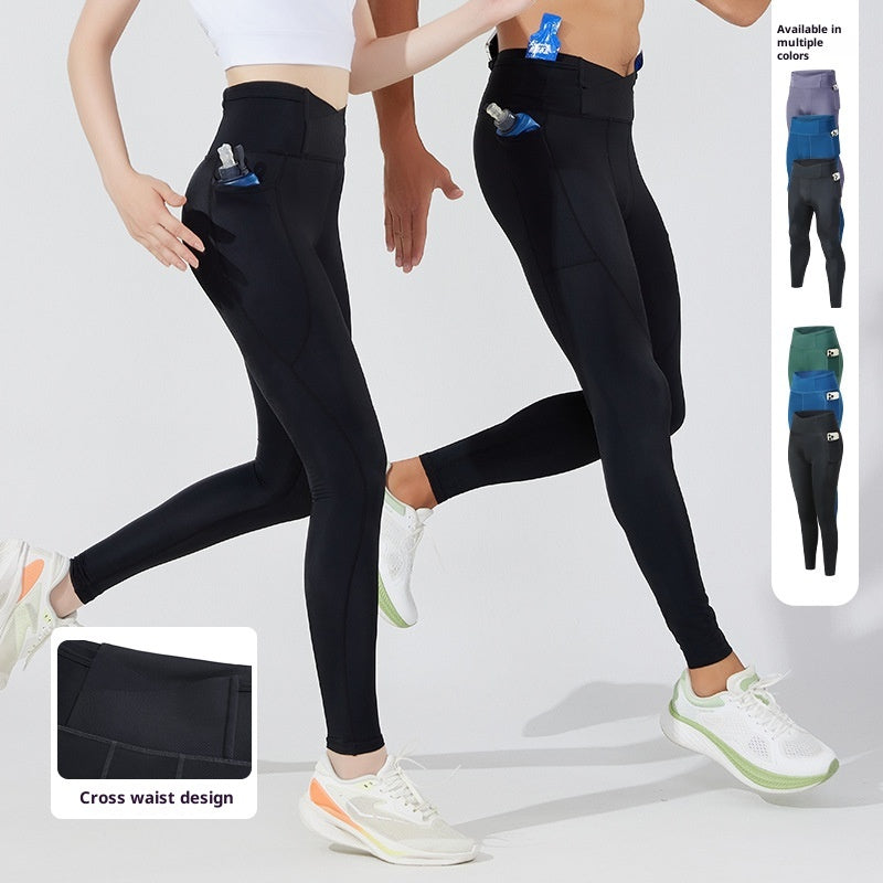 Pantalons de yoga de fitness unisexe Compression Leggings stretch