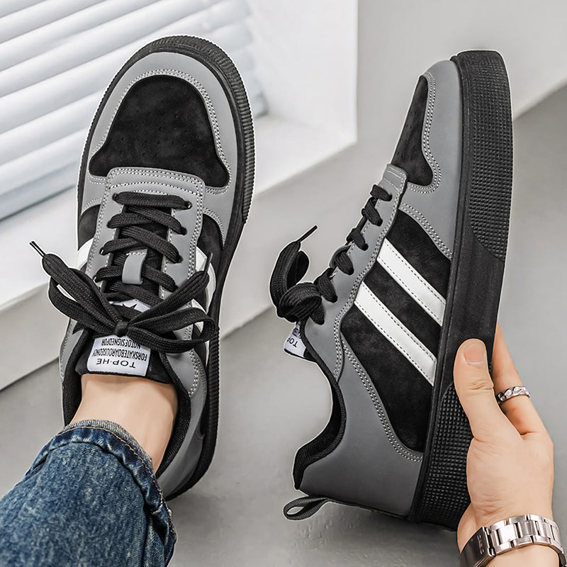 Chaussures de skate à rayures tendance pour hommes Best-seller