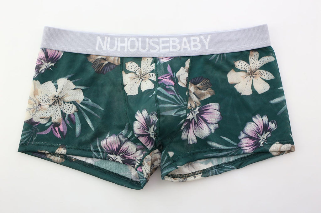 Sous-vêtements Hommes Sexy Boxer Personnalité Mesh Imprimé Short