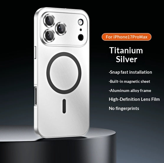 Boîtier de téléphone magnétique en alliage d'aluminium métallique