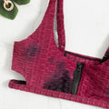 Gradient Sexy Zipper Maillot de bain deux pièces