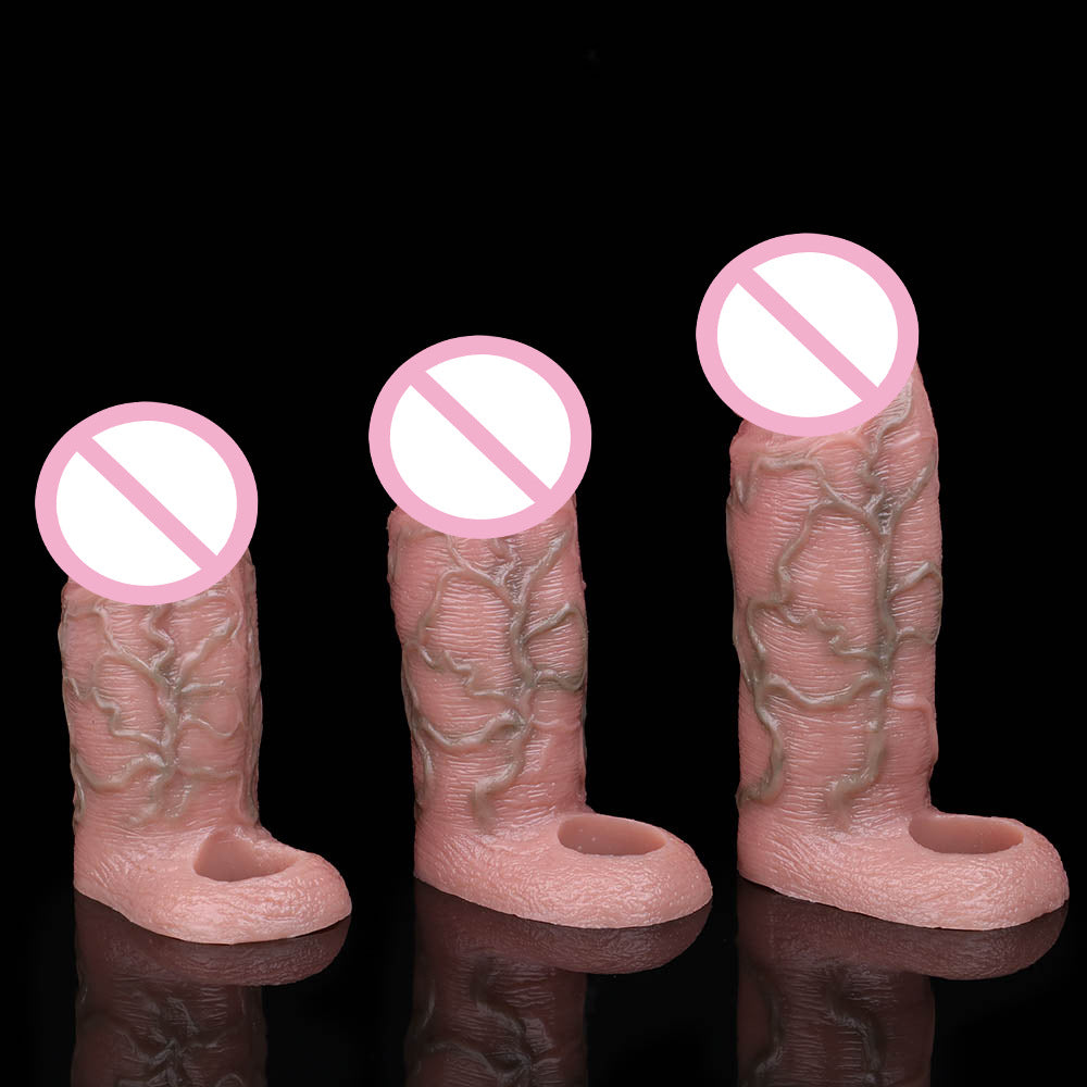 Simulation de grande manche de condom Hollow ouverte