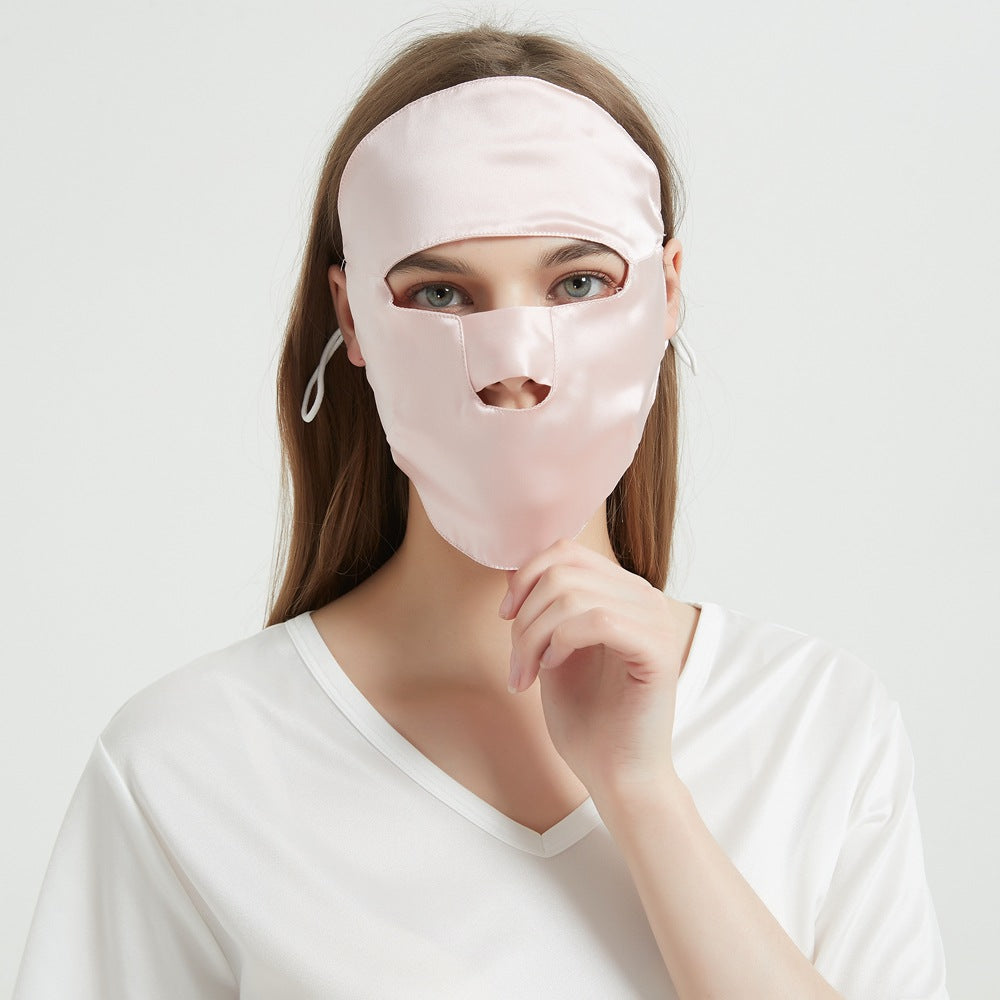 Masque visage respirant en soie Mulberry pour femme