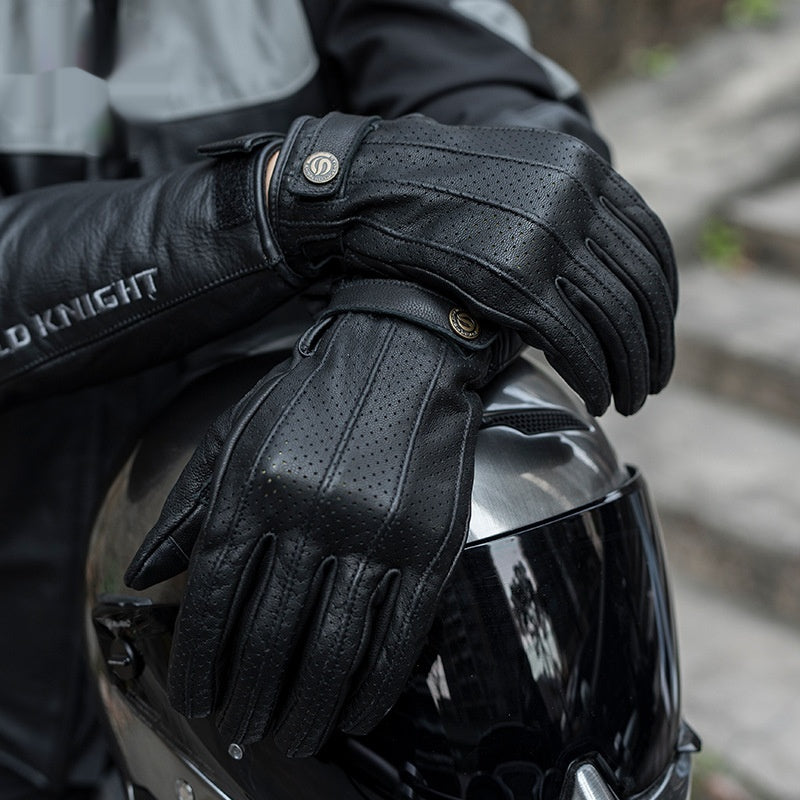 Gants de moto Cuir Chamois pour hommes et femmes