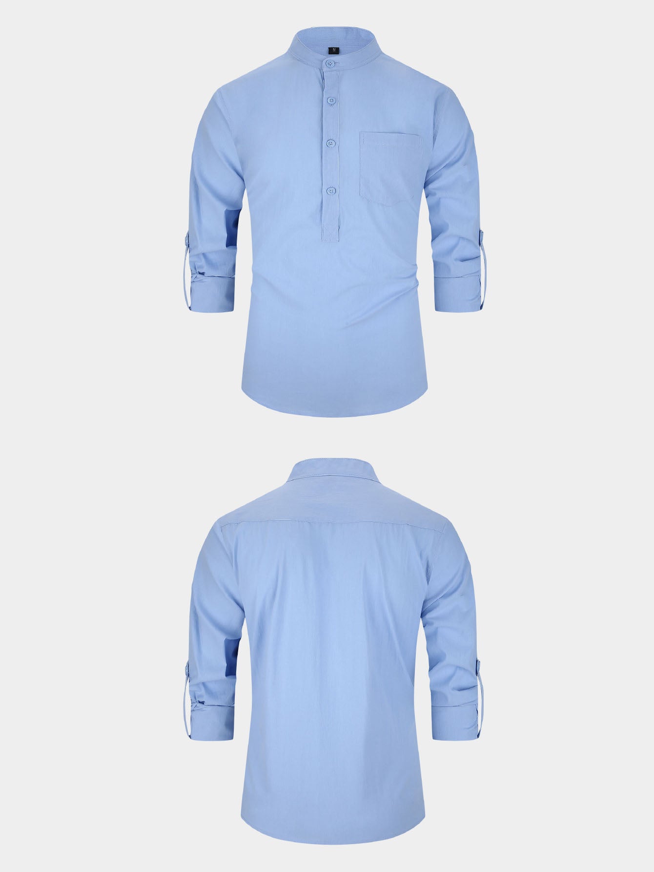 Homme S 100 Cotton Mid Sleeve Chemise construite pour l'homme extérieur