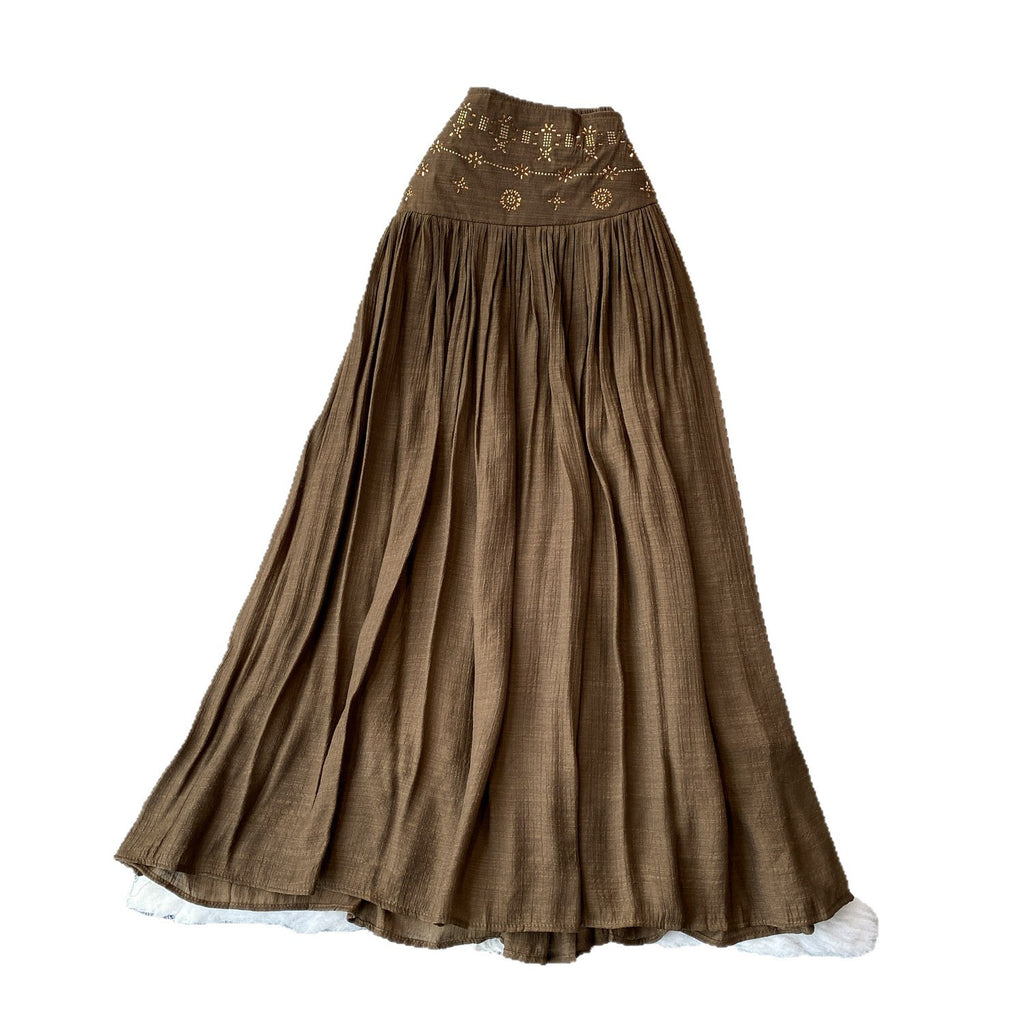 Manteau souple polyvalent en plissé en pierre chaude à gaine haute