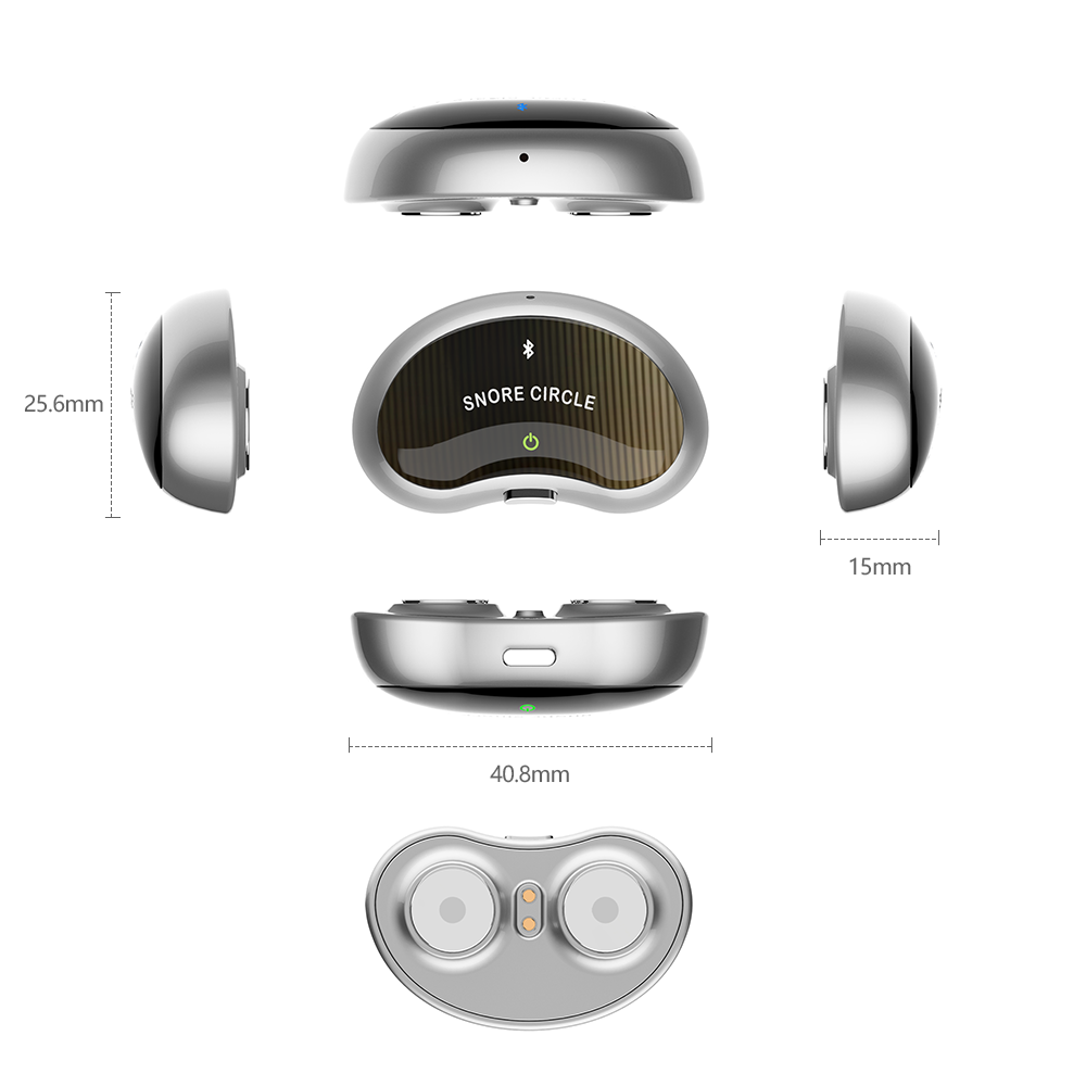 Dispositif anti-ronflement intelligent Stimulateur musculaire électronique plus avec des bandes conductrices de 20pcs