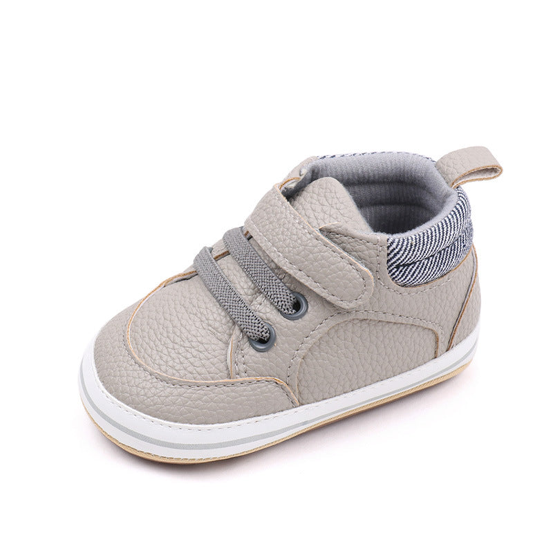 Chaussures mode en cuir PU de première marche pour bébés