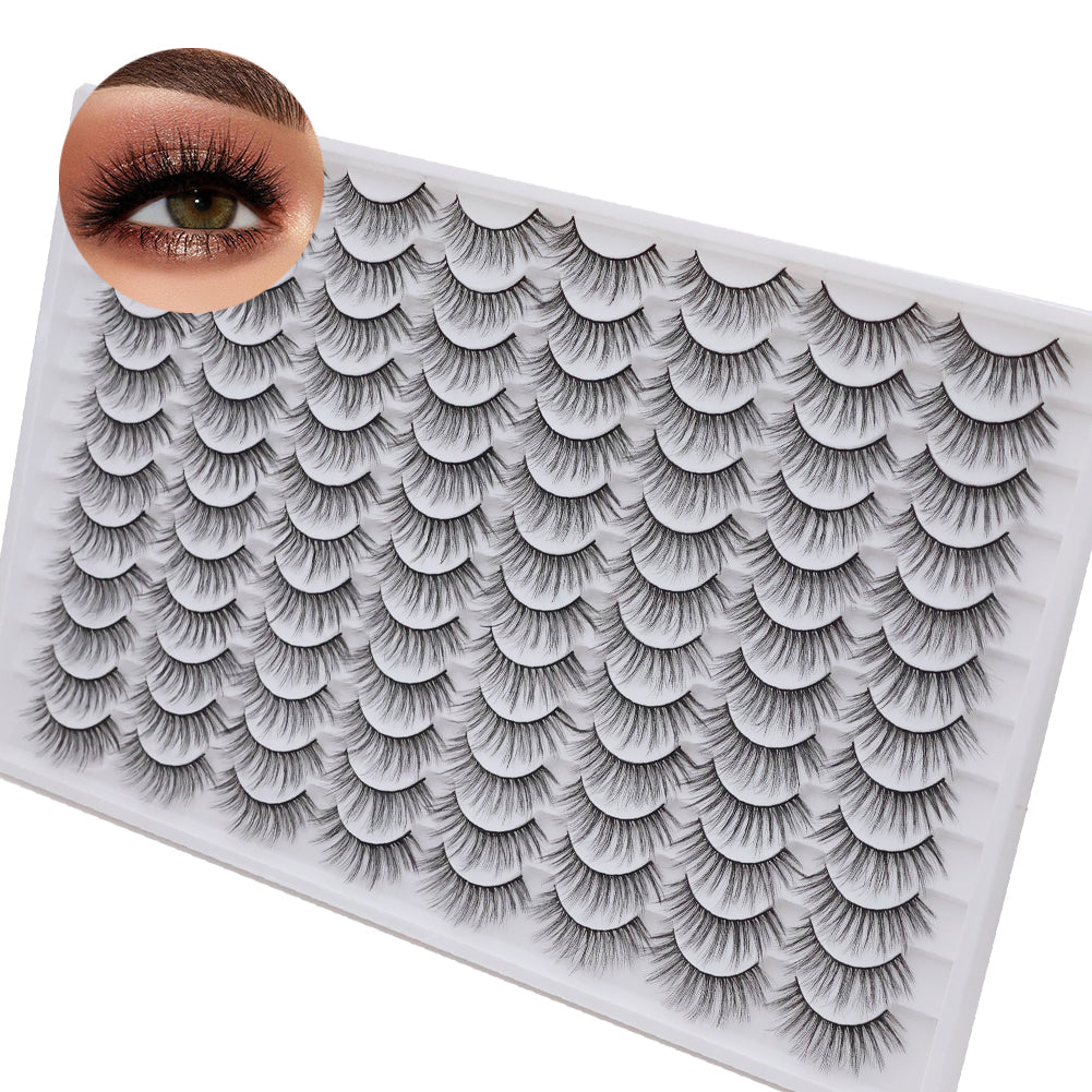 Les faux cils 3D sont multicouches