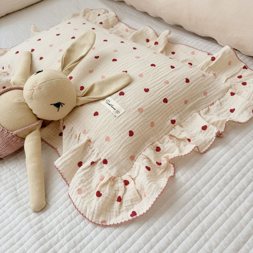 Coussin en coton floral de style coréen Gauze
