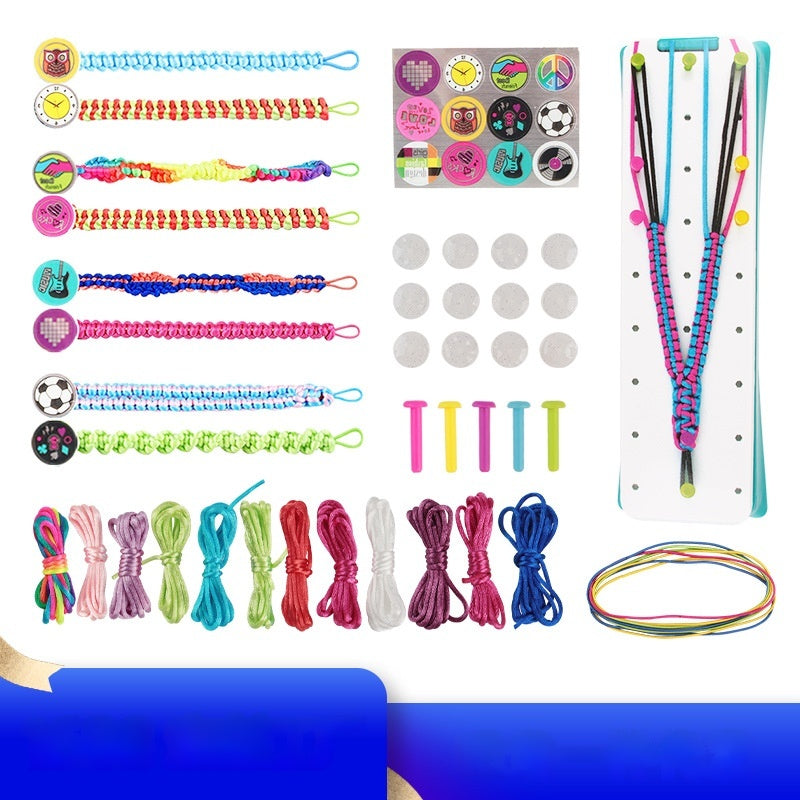 Bracelet d'amitié jouet de tissage pour les enfants bricolage élastique bracelet faisant kit pour les filles