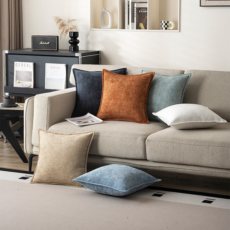 Coussin à rayures d'oreiller à jet de savon plaqué