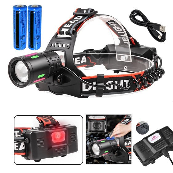 9900000LM Lampe de phare LED rechargeable phare de camping lampe de phare