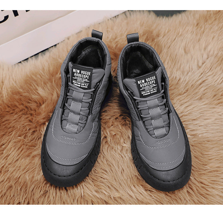 Chaussures de coton haut de gamme d'hiver pour homme Outdoor résistant au froid Bottes de neige antidérapantes