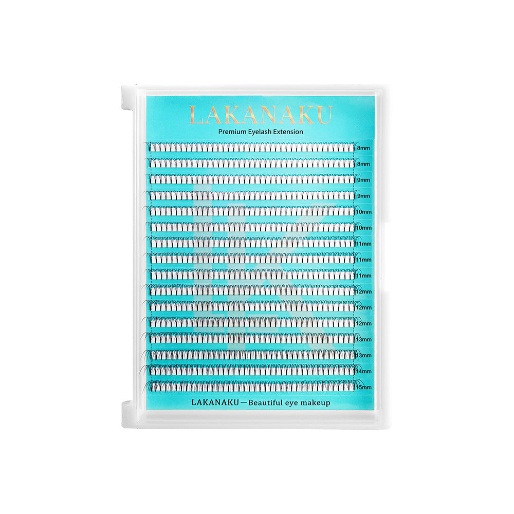 Base glue, short stems 16 rows False eyelashes Cabbage tail ends