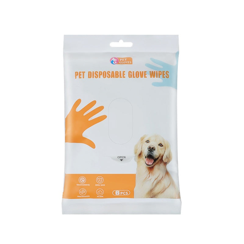 Animaux de compagnie Wipes Gants Chien Nettoyage Spa Lavable Désodorisant Nettoyage à sec
