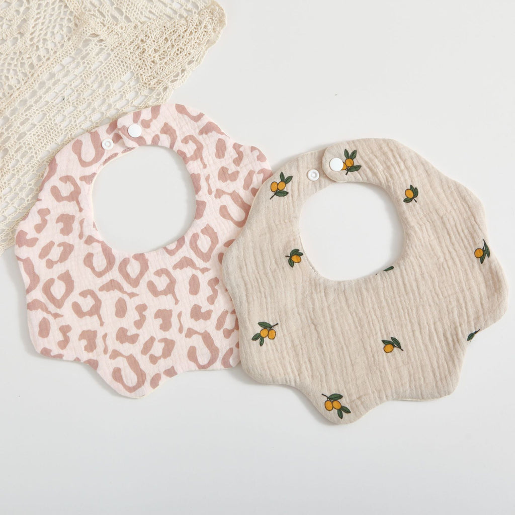 Bébé 6 couches coton Gauze Petal Bib