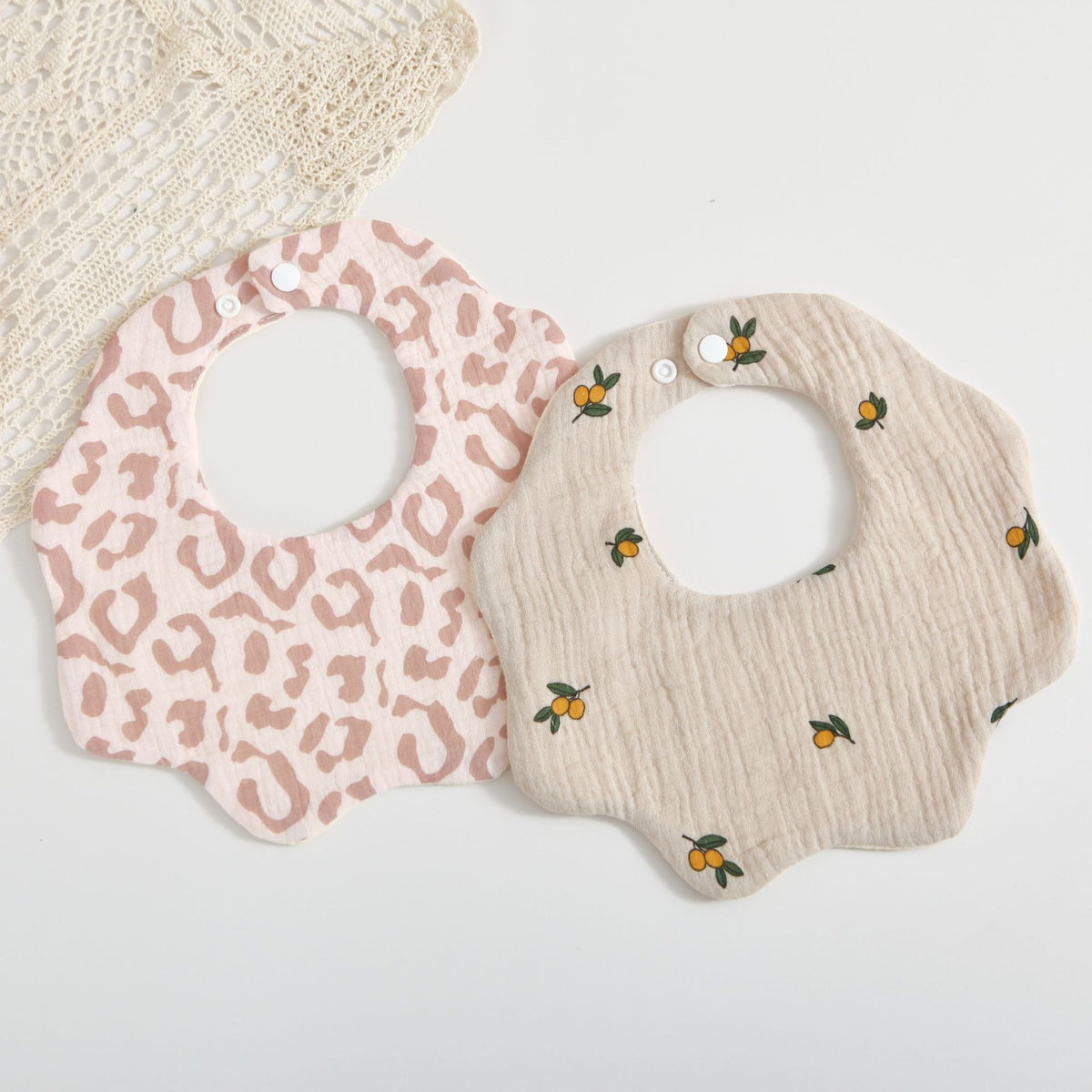 Bébé 6 couches coton Gauze Petal Bib