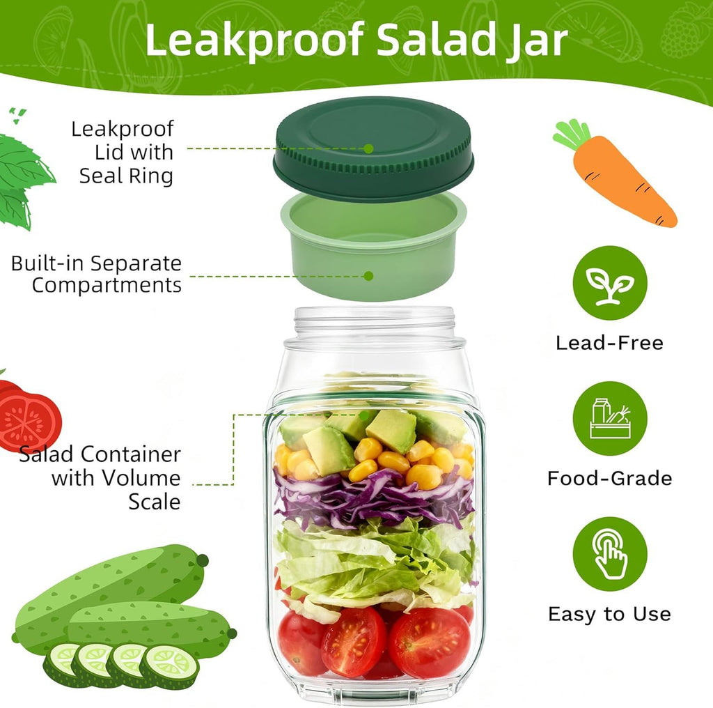 Conteneur de salade avec ouverture latérale