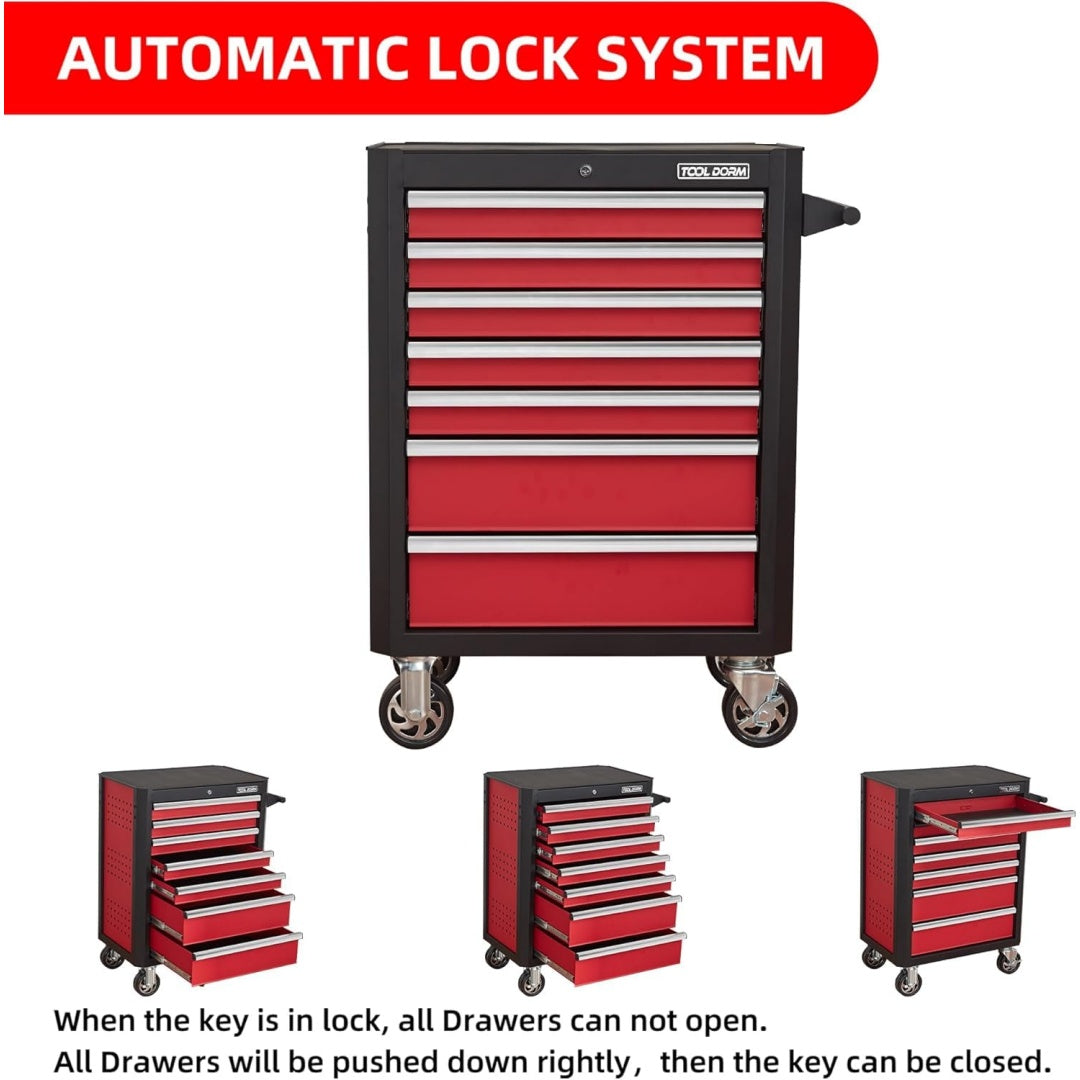 Uniquement pour l'expédition sur Waybill 28-inch 7-drawer Tool Cart TT2807