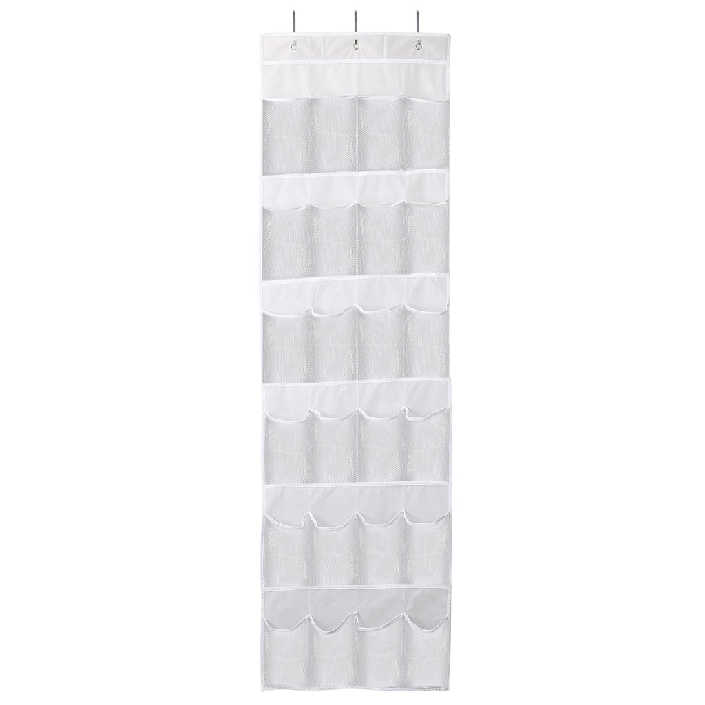 Sur la porte Sac de chaussures pour derrière la porte 24-Pocket cristal clair Organisateur 6-Layer Hang