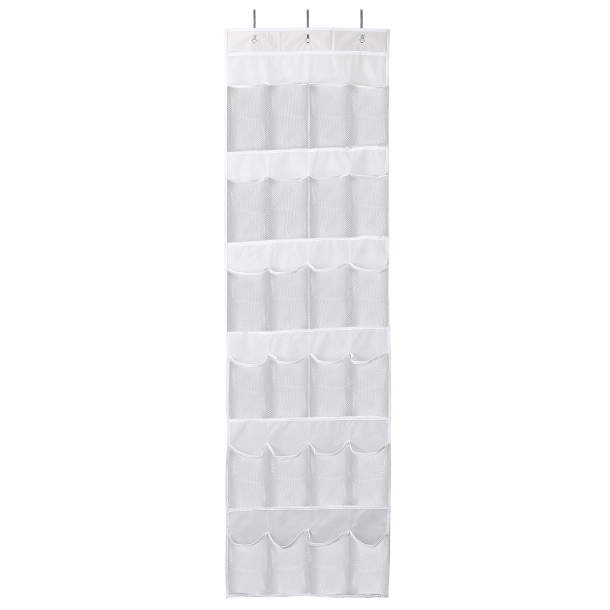 Sur la porte Sac de chaussures pour derrière la porte 24-Pocket cristal clair Organisateur 6-Layer Hang