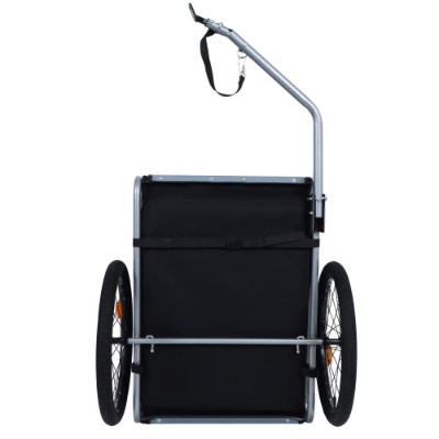 Grande remorque à vélo pliante pour chiens 120LB Capacité Transporteur d'animaux de compagnie tout-terrain
